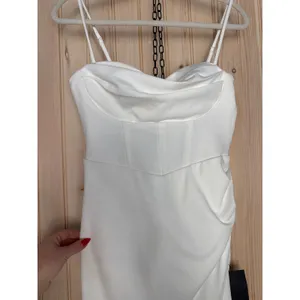 Lulus Always Turning Heads White Bustier Tulip Midi Dress Banquet Party Medium thumbnail 4