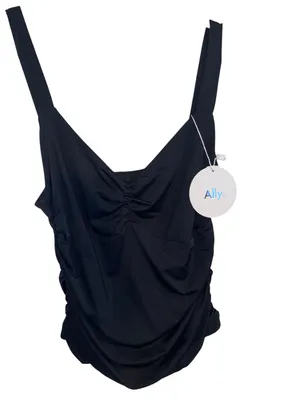 Ally Ruched Scoop Neck active wear Cami Tank Top pickle ball running sporty gym thumbnail 3