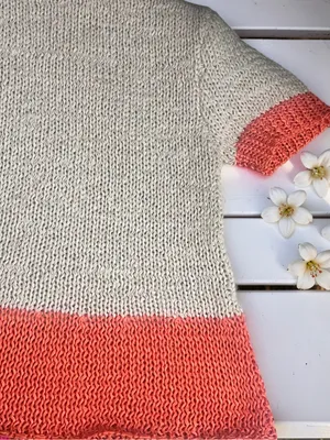 Zara Cream Coral Orange Open Knit Short Sleeve Top Size S thumbnail 14