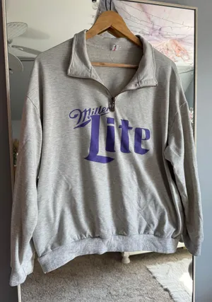 Miller lite Quarter Zip Size L thumbnail 1