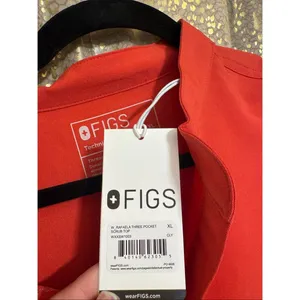 FIGS Rafaela‎ Top Kade Scrubs Pants in Clay Orange Matching Set NWT XL thumbnail 3