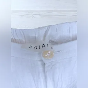 SOLAI Women’s Effortless Flowy Linen Boho Breezy Palazzo Pants thumbnail 6