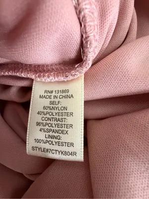 Inspired Hearts Pink Sparkly Ruched Draped Bust Women’s Mini Dress size M(E73) thumbnail 10