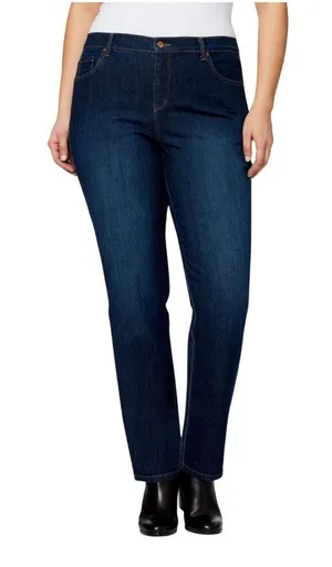 NWT Gloria Vanderbilt Amanda Classic Jeans 30062704 Madison Blue 24W thumbnail 1