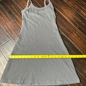 Spaghetti strap mini dress Los Angeles Apparel California basics classic cotton thumbnail 3