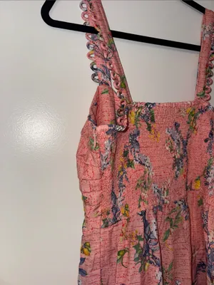Ranna Gill Floral Linen Romper NWT Size Medium thumbnail 12