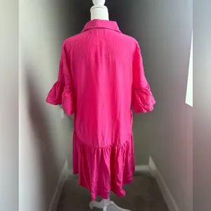 & Other Stories Pink Midi Smock‎ Shirt Dress Size 4 thumbnail 5