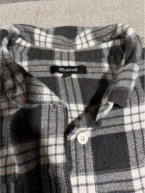 Madewell Swingy Oversized Ex - bf Flannel thumbnail 2