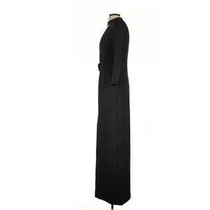 Marciano Black Choker Neck Belted Maxi Dress Small Dark Feminine Quiet Luxury thumbnail 6