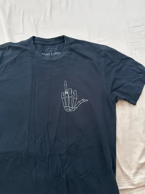Hubs & Hers Black Graphic Short Sleeve T-Shirt Limited Edition Sz Medium thumbnail 2