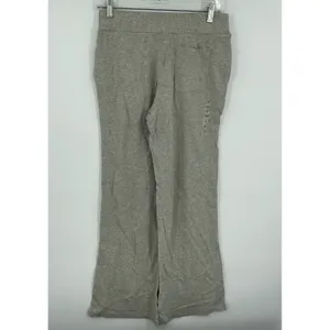 Lauren Ralph Lauren Women Gray Athletic Lounge‎ Pants Side Stripe Lace Up Detail thumbnail 2