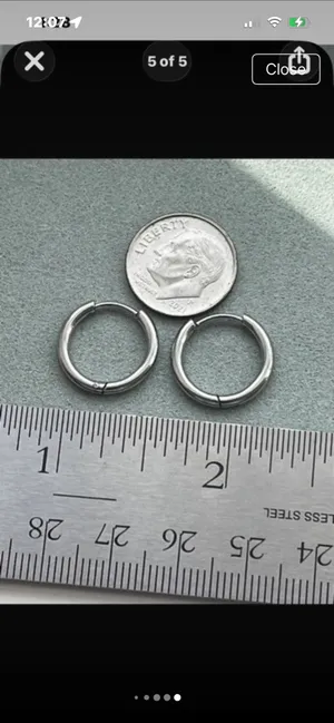 Tarnish resistant waterproof hoops thumbnail 5