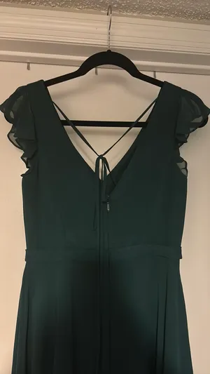 Azazie Teal Dress thumbnail 4