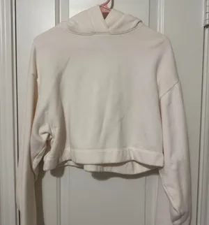 Alo Yoga Cropped Hoodie cream thumbnail 1