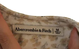 Women's Abercrombie & Fitch Yellow Floral Spaghetti Strap Tank Top Size Medium M thumbnail 3