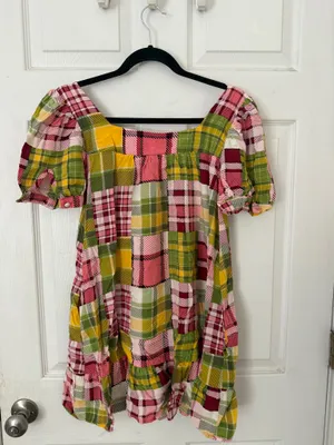 Forever 21 Plaid Babydoll Dress thumbnail 2