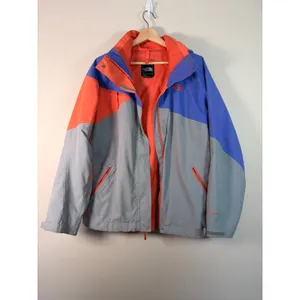 The North Face Triclimate Jacket 2 pc Womens L Waterproof Insulated Orange‎ Blue thumbnail 7