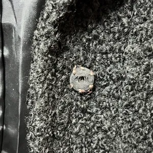 Vintage ILGWU Black Boucle Wool Jacket‎ Union Made Textured Blazer Coat thumbnail 10