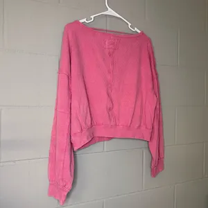 Free People We The Free Ife Thermal Pullover Cotton Top in Pinky Promise Women’s Size Medium thumbnail 7