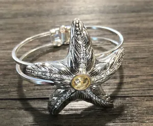 Starfish Silver Bracelet thumbnail 1