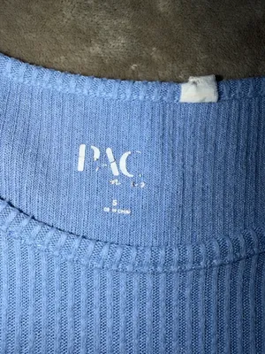 Light blue PacSun crop top thumbnail 3