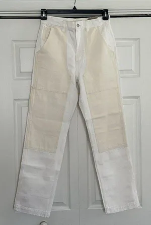 Madewell $128 The Perfect Vintage Straight Jean Two-Tone Women's White/Ivory 26 thumbnail 1