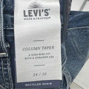 Levi's Made & Crafted Column Taper Jeans 24x30 High Rise Straight Leg NWT thumbnail 9