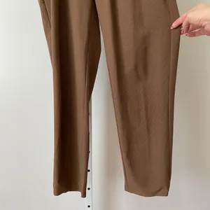 Athleta 4 Preppy Brown Skyline Plaid Pant II High Rise Tapered Trouser thumbnail 4