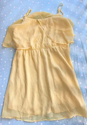 Yellow Summer Dress Size M thumbnail 1