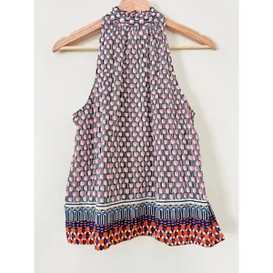 Anthropologie Women's Blouse Top‎ Shirt Maeve Prema Flora Small Button High Neck thumbnail 7