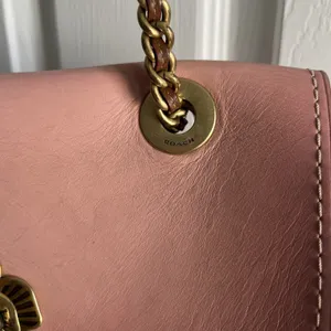 COACH Parker 30585 Pink C Logo Canvas Leather Shoulder Crossbody‎ Bag thumbnail 7