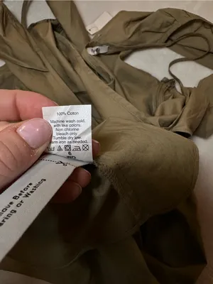 New MADEWELL Khaki Tan Green Off-The-Shoulder Tank Strap Midi Dress Size 0 thumbnail 7