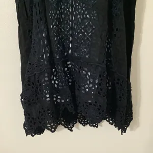 Johnny Was Pippa Tunic Small Black Eyelet Lace Boho Summer‎ Witchy Whimsigoth thumbnail 3