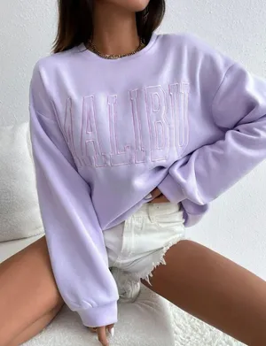 SheIn purple sweater thumbnail 1