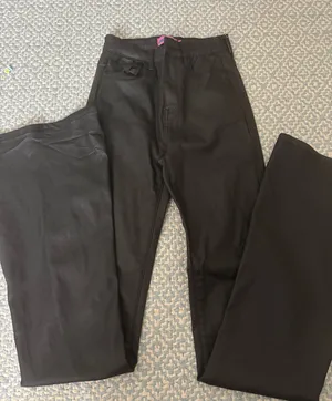 Edikted Leather Pants Flare thumbnail 1