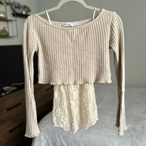Crop Knit Top XS thumbnail 5