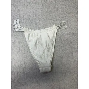 PacSun Eco White Eyelet Ruffle Strappy‎ Bikini Bottom Small NEW thumbnail 4