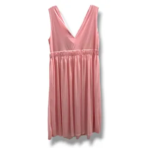 Maternal America Pink Baby Shower Maternity Dress V-Neck Empire Waist Small‎ NWT thumbnail 3