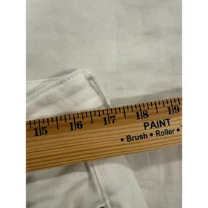 Old Navy Sky-Hi Extra High-Rise Wide Leg Jeans Women's Size 12 White Distressed thumbnail 9