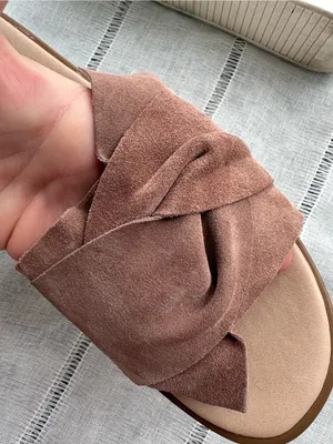 Seychelles Brown Suede Knot Slide Mules thumbnail 7