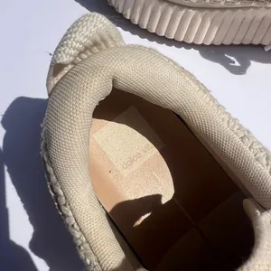 Dolce Vita “Dolen” Platform woven Cream Sneakers with textured fabric size 7.5 thumbnail 7