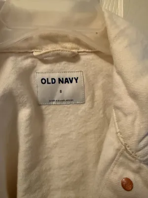 Old Navy Utility Jacket white small thumbnail 3