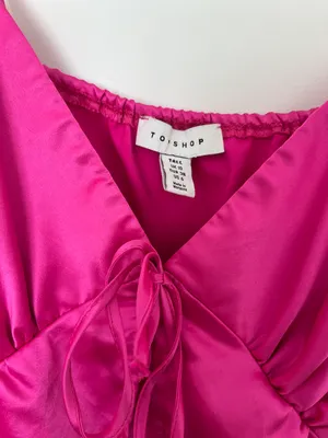 Topshop Pink Satin Top thumbnail 4