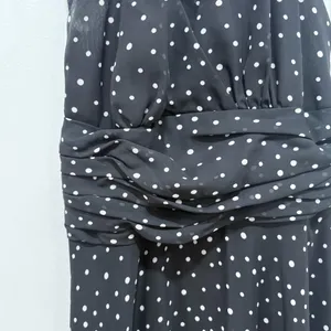 Stephanie Charles black/white polka dot dress Size 10 thumbnail 5