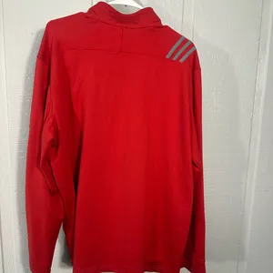 Adidas Red 1/4 Zip Pullover Size XL EUC thumbnail 5