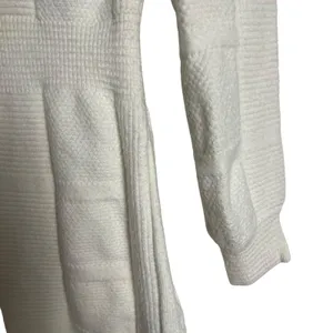 Area Stars White Open Back Knit Long Sleeve Mock Neck Sweater Mini Dress Size M thumbnail 9