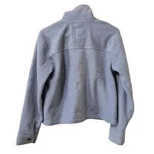 Thread & Supply Women Size Small Button Down Crop Fleece Jacket Casual Preppy‎ thumbnail 2