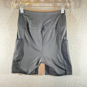 1213 | Gymshark Training High Waisted Biker Shorts‎ Pockets Black Women XS thumbnail 2