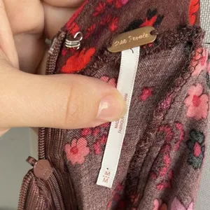 Free People It Takes Two Floral Open Back Wrap Dress, Plum Combo size M thumbnail 7