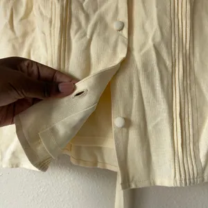 WAYF Linen Blend Butter Yellow Coquette Top Size Small thumbnail 8